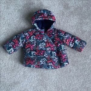 Baby Gap Winter Coat Size Zipper Ruffled 12-18